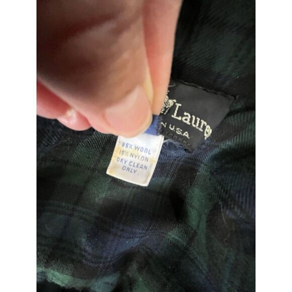 Vintage Polo Ralph Lauren Men’s S Hooded Toggle Coat, Navy Wool Twill Women’s M - Picture 11 of 15